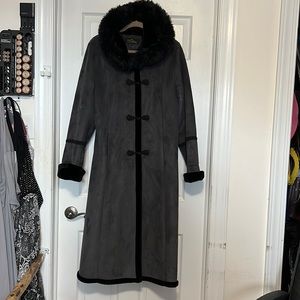 Full length high end winter jacket.